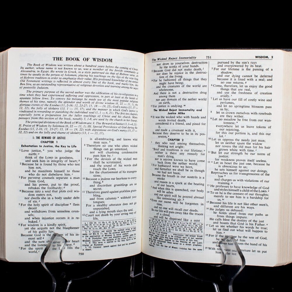 Saint Joseph Edition The New American Bible Leather Cover Family Record Section - Picture 6 of 10